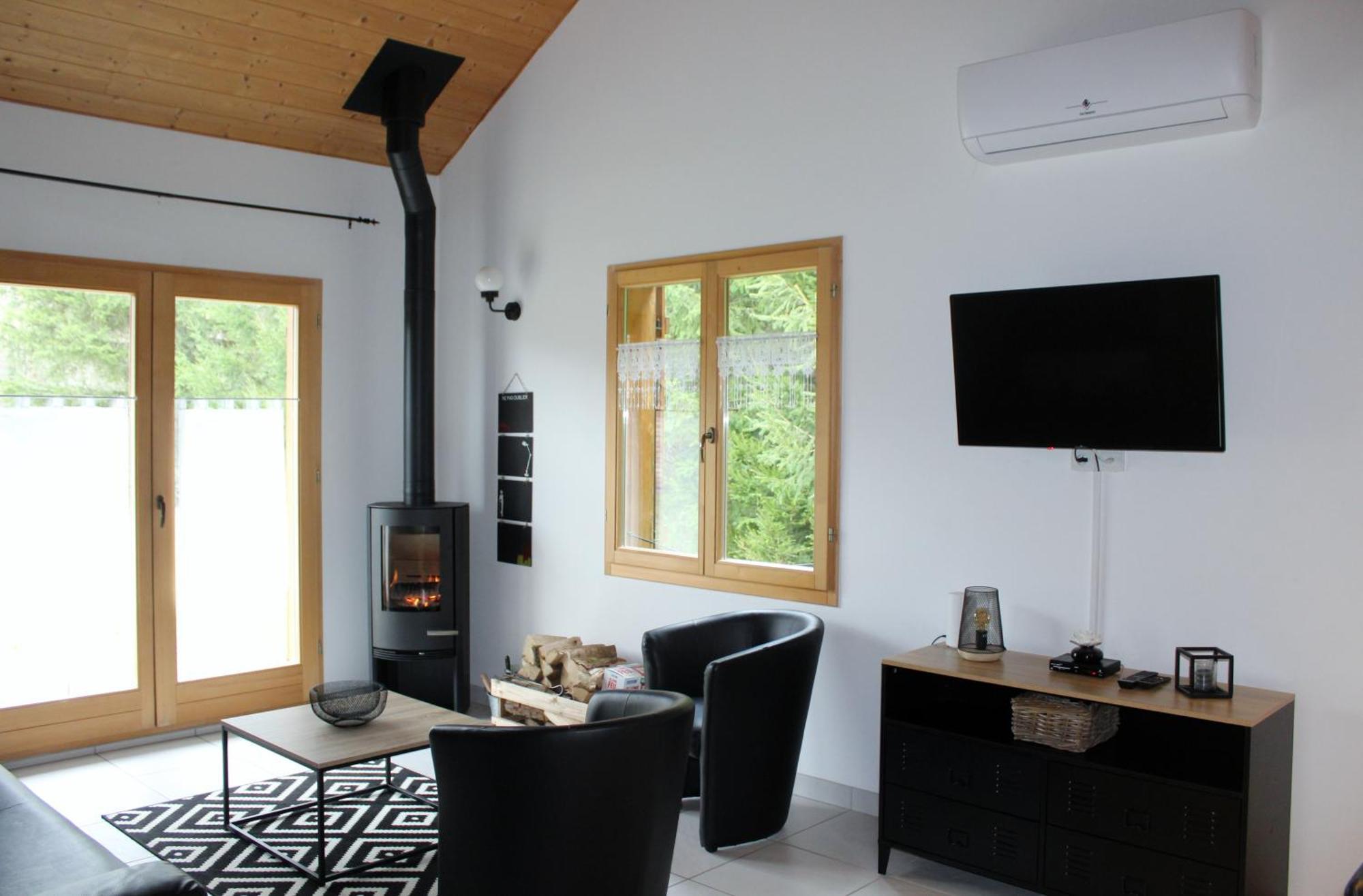 Chalet De Charme Le Contemporain Ney Bagian luar foto