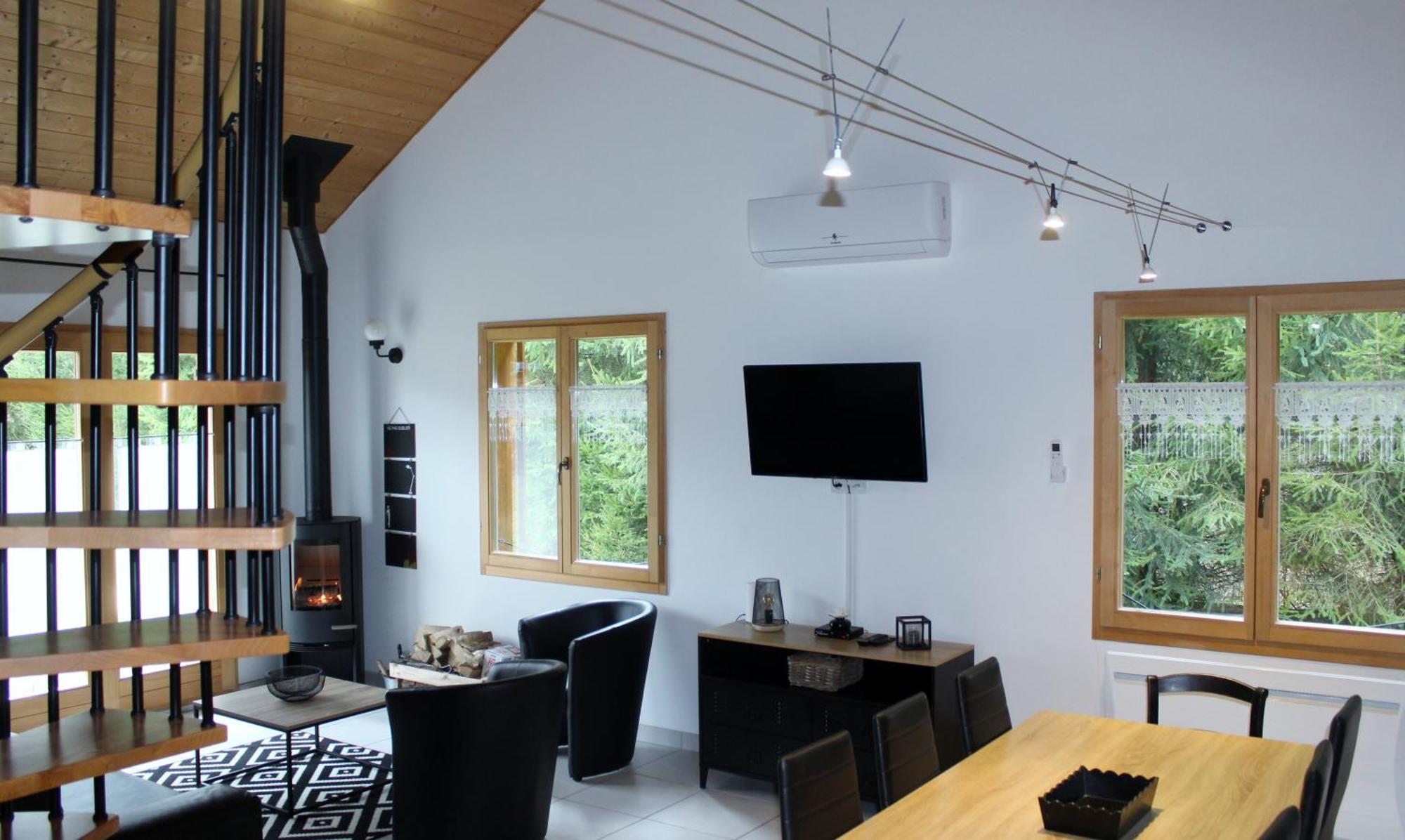 Chalet De Charme Le Contemporain Ney Bagian luar foto