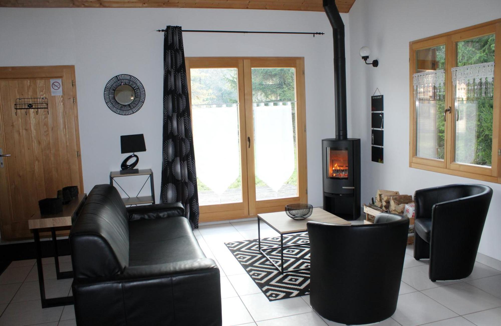Chalet De Charme Le Contemporain Ney Bagian luar foto