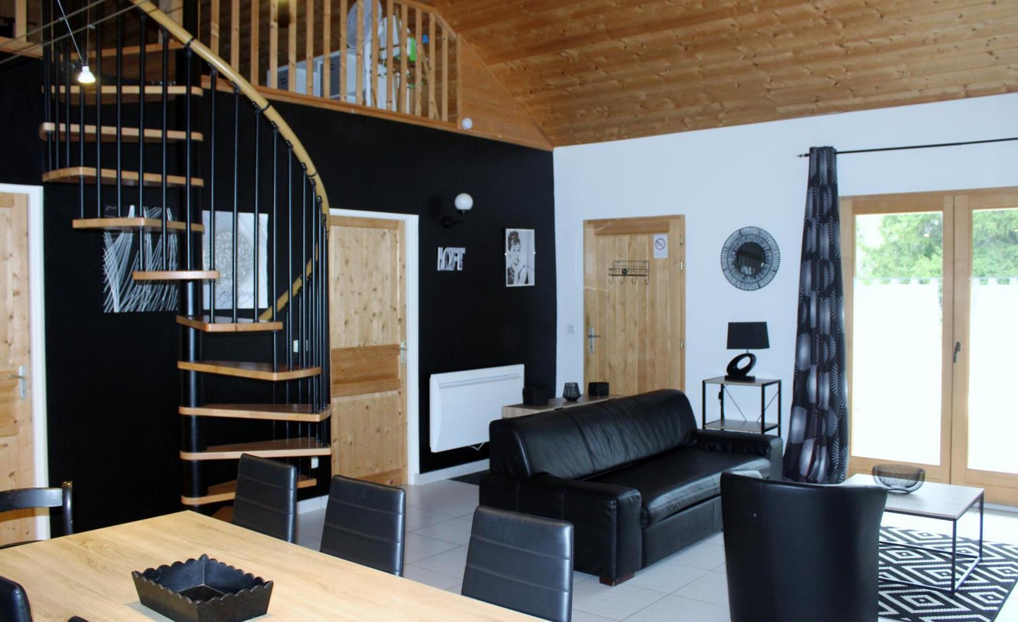 Chalet De Charme Le Contemporain Ney Bagian luar foto