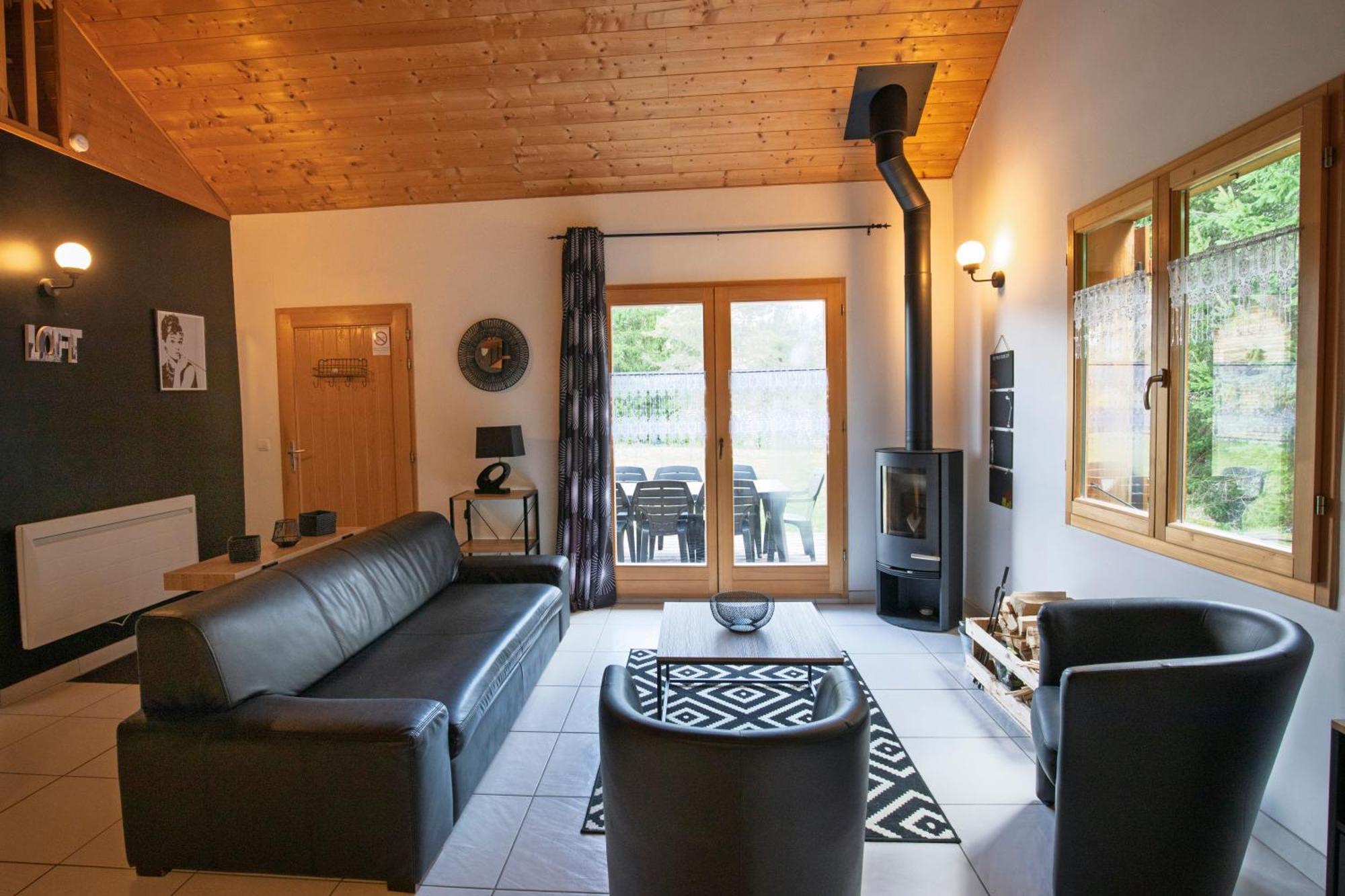 Chalet De Charme Le Contemporain Ney Bagian luar foto