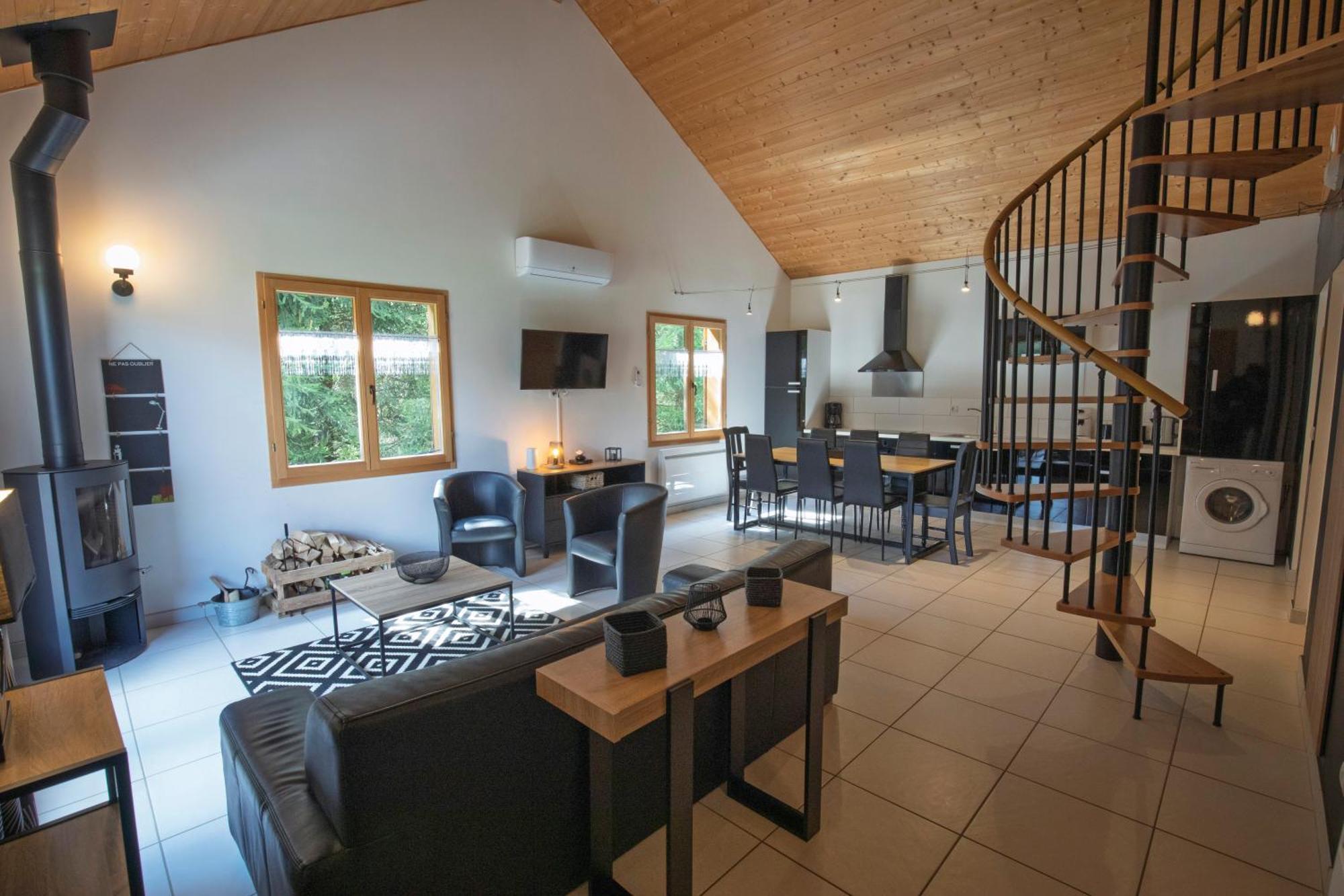 Chalet De Charme Le Contemporain Ney Bagian luar foto