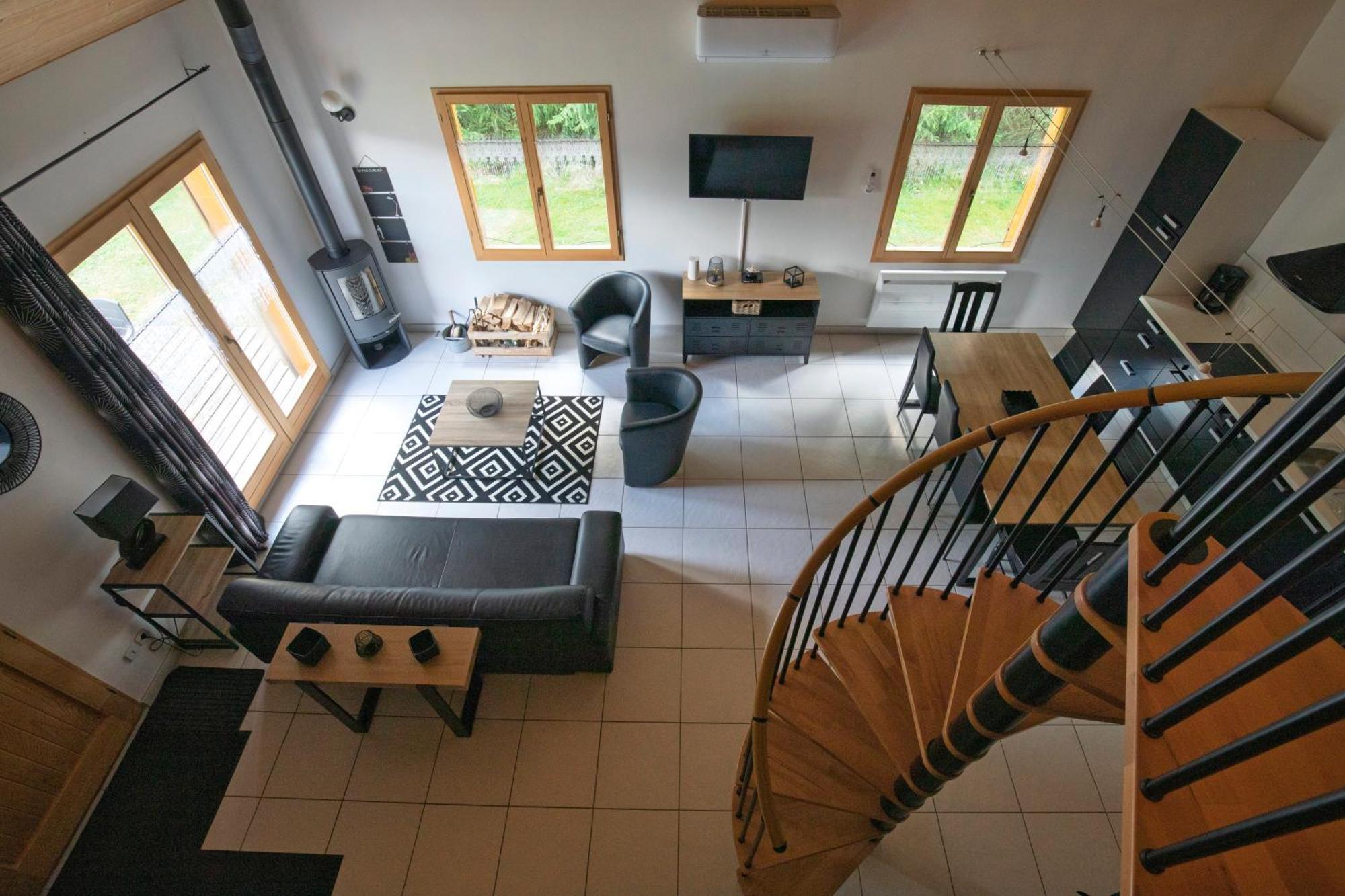 Chalet De Charme Le Contemporain Ney Bagian luar foto