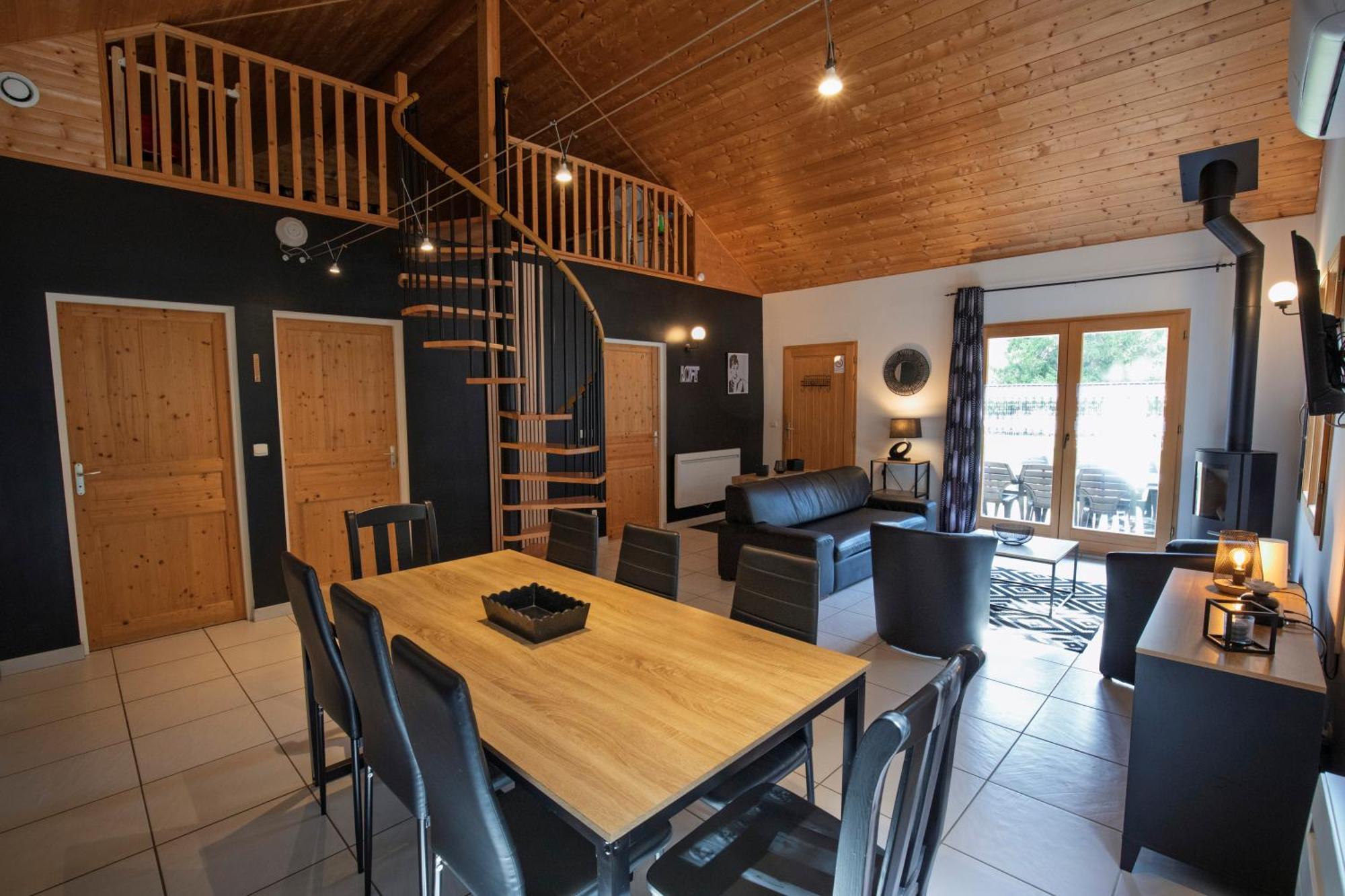 Chalet De Charme Le Contemporain Ney Bagian luar foto